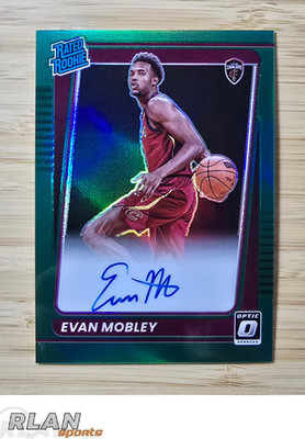 21-22 Optic EVAN MOBLEY Rated Rookie Green On Card Auto Jersey # 4/5 eBay 1 /1