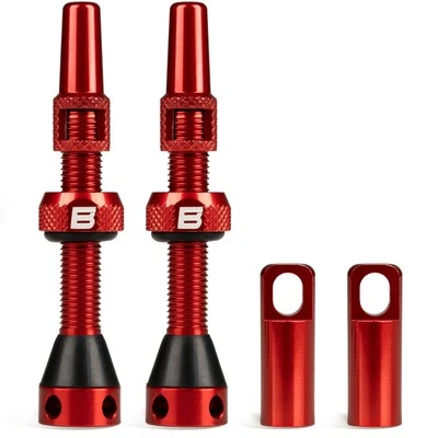 BWSHLF Bicycle Aluminum Tubeless Presta Valve Stem 40/44/55/60/65/80/100mm Red