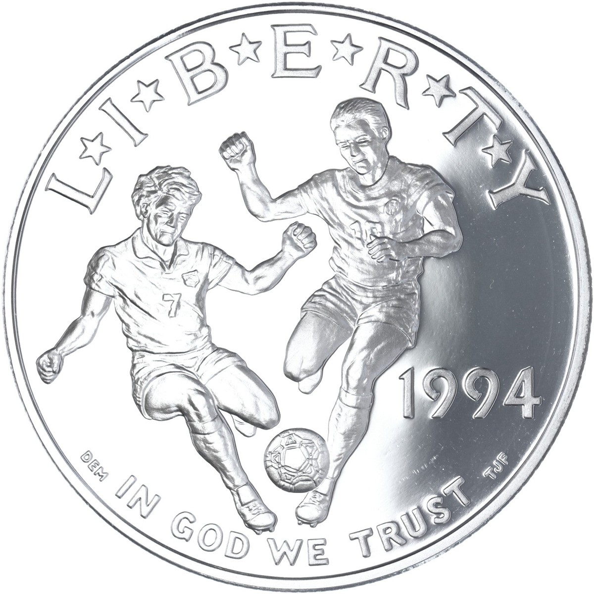 1994 S World Cup Soccer Proof Commemorative 90% Silver 1994 S World Cup Soccer Proof Commemorative 90% Silver