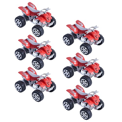 6 Pcs Mini Four-wheeler Model Children Inertia Small Car Plaything Vehicle - Picture 11 of 12