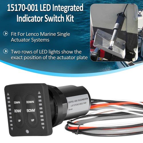 15170-001 LED Integrated Indicator Switch Kit for Lenco Marine Single Actuator - Picture 3 of 10