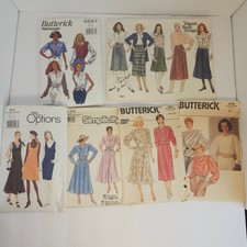 Vintage Lot Of 6 Womens Patterns CUT 1985-199...