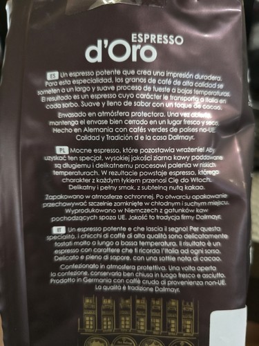 Espresso D'Oro Dallmayr Powerful & aromatic Exp 8/2025 New 17.6oz - Picture 2 of 4
