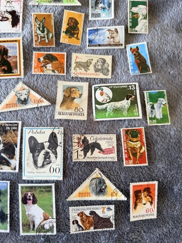 Worldwide Dogs Stamp Collection Used - 47 Different Stamps from Many Countries - Picture 4 of 6