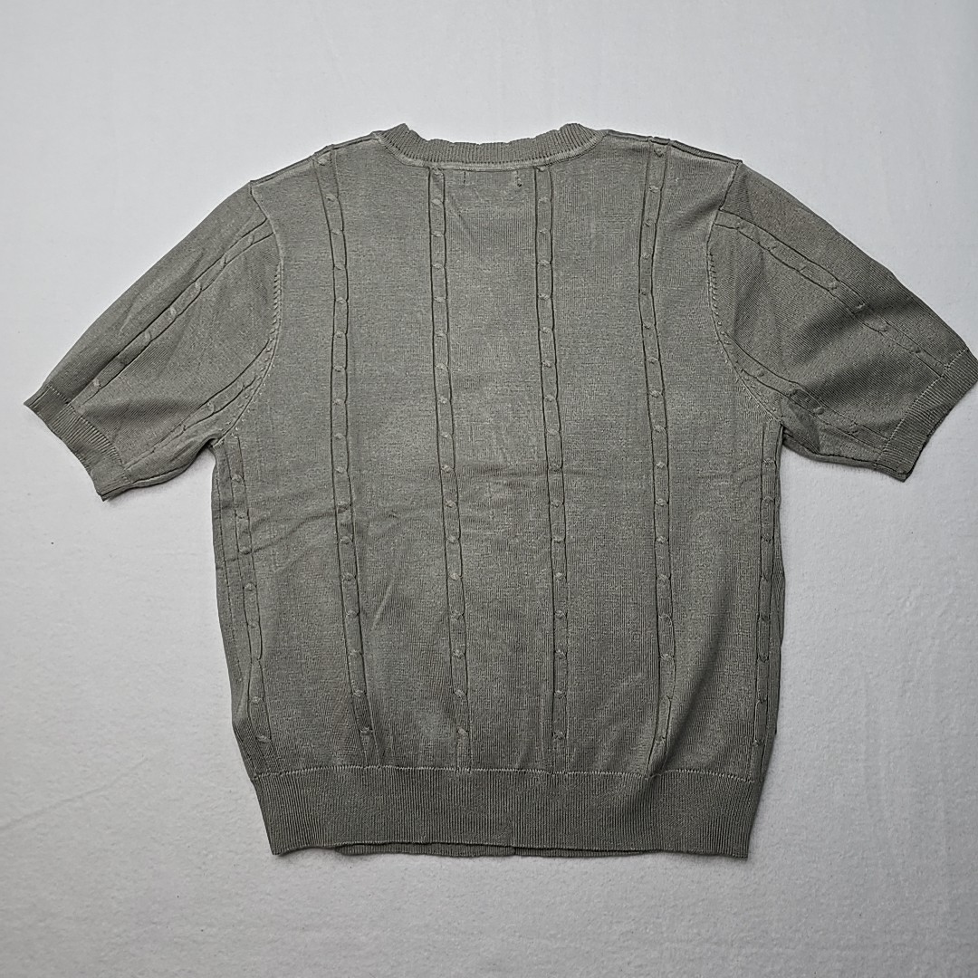 Urban Coco Blouse Sweater Button Up Short Sleeve Womems Size Large image 6