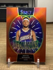 2024-25 Panini Select Devin Booker Neon Icons Red Prizm #4