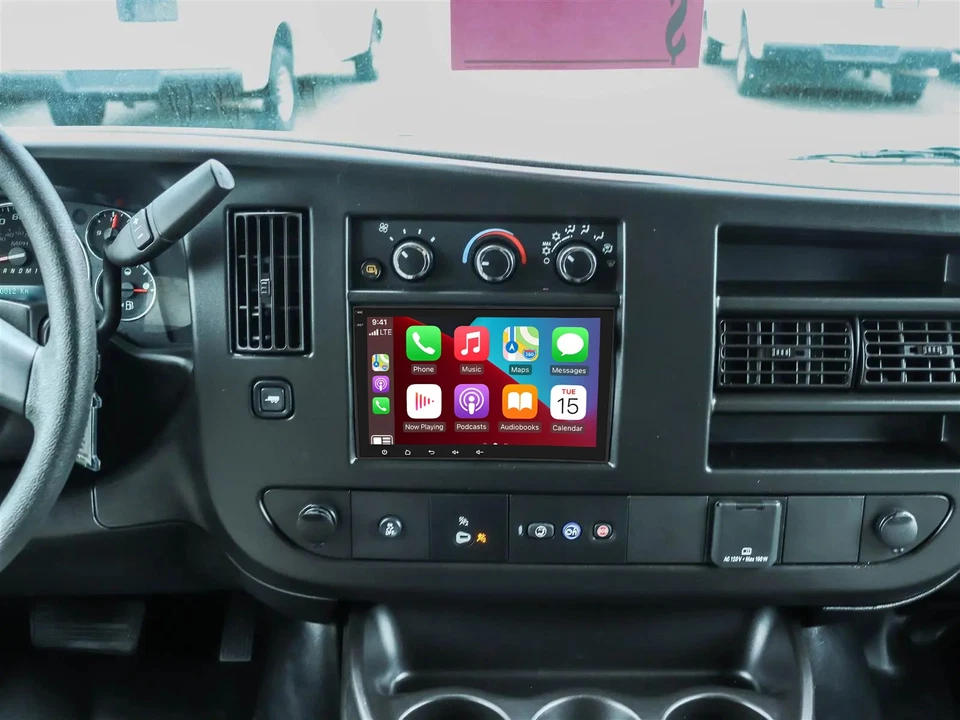 Carplay Car Stereo Radio GPS Navi FM 8" For GMC Savana 2008 2009-2024 Android 15 - Image 2 of 4