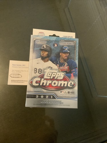 2021 MLB Topps Chrome Baseball Retail Hanger Box - Picture 2 of 5