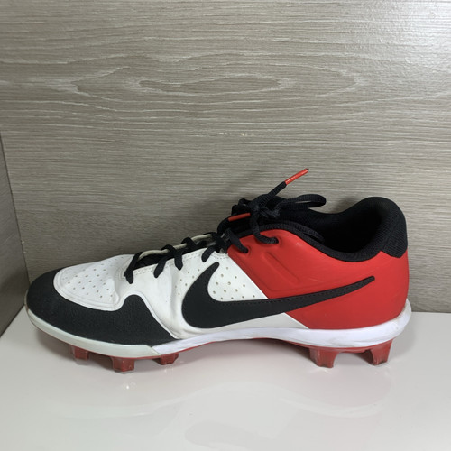 Men's Size 12 Nike Alpha Huarache Varsity Low Baseball Cleats A07959-106 - Picture 11 of 12