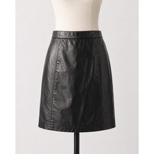 Vintage Wilson  s Leather Black Leather Skirt Mini Small