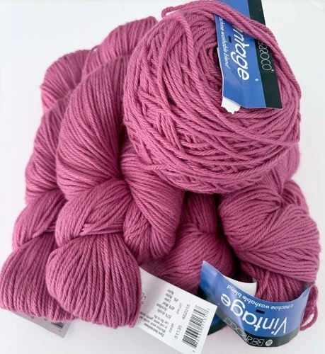 Berroco Vintage Yarn Pink Worsted Weight 4 Acrylic/Wool/Nylon Skein Lot - product listing photo