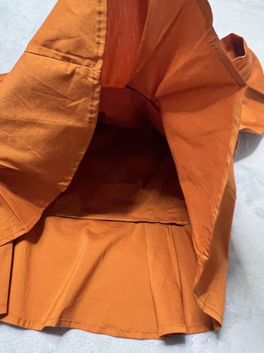 NY&C Top Women 2XL Orange One Shoulder Ruffle Peplum Statement Side Zip NWT $65 - Picture 16 of 18