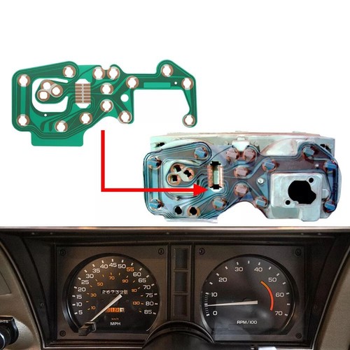 Speedometer and Tachometer Circuit Board Fitment for Corvette C3 78 82 - Picture 8 of 9