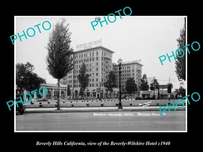 Beverly Hills California Beverly Wilshire Hotel c1940 Old Large Historic Photo