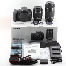 Canon EOS 8000D Double Zoom Kit EF S18 55mm EF S55 250mm