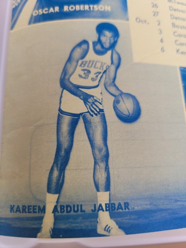 1973 ABA Preseason Program Kareem Abdul-Jabbar Indiana Pacers Milwaukee Bucks !! - Picture 2 of 5