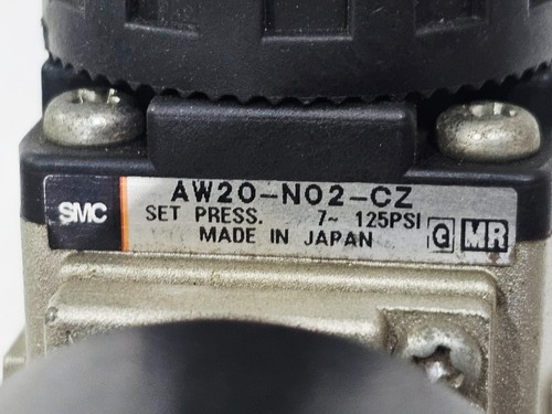 SMC AW20-N02-CZ  FILTER/REGULATOR  7-125PSI MADE IN JAPAN - Picture 2 of 11