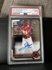 2022 Bowman Draft - Chrome Draft Pick Autographs Sal Stewart #CDA-SS (AU, RC)