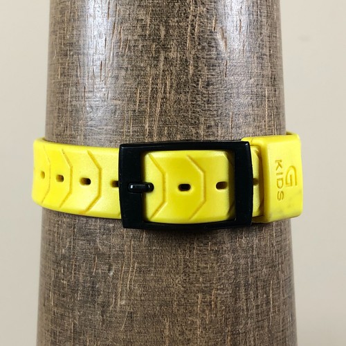 Vintage 1874 Gruen Unisex Kids 254-Y121 Yellow Rubber Quartz Analog 27mm Watch - Picture 4 of 12