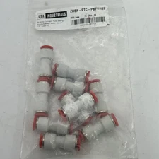 (10) Push to Connect Tube Fitting - Polybutylene Plastic • Union - 1/4" Tube OD