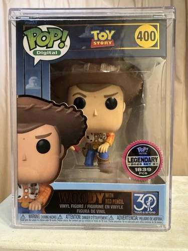 Funko POP! Digital-TOY STORY 30 YEARS & BEYOND-WOODY WITH RED PENCIL #400 SEALED