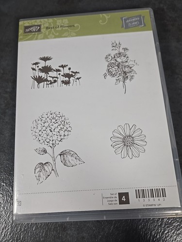 Stamping Up Rubber Cling Stamp Sets Complete Best Of Flowers - Picture 1 of 3