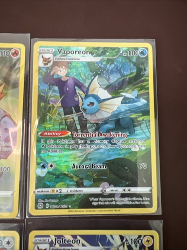 Pokemon Eevee Flareon Jolteon Vaporeon Holo Brilliant Stars Trainer Gallery - Picture 3 of 6