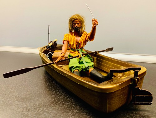 MATTEL BIG JIM CAPTAIN FLINT SCHUSSHAND 1978 *SELTEN* + PIRATENBOOT - Bild 2 von 2