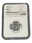 1943 1C  Lincoln Wheat One Cent NGC MS65   4602484-100