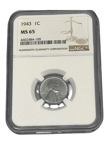 1943 1C  Lincoln Wheat One Cent NGC MS65   4602484-100