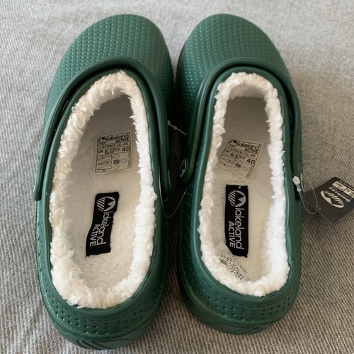 Zuecos para mujer Lakeland Active aislados forrados de vellón verde Dockray talla UK 6,5 - Imagen 3 de 6