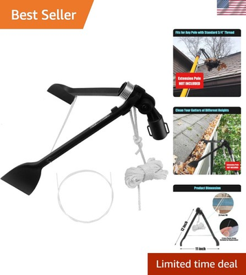 #ad #ad Efficient Gutter Leaf Cleaning Tool 23 Feet Extension for Safe Use from Ground $29.99