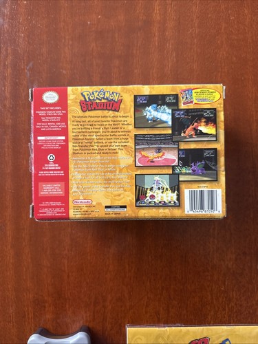 (2) Pokemon Stadium N64Transfer Pak Box Manual CIB (No Cardboard Insert) - Picture 6 of 19