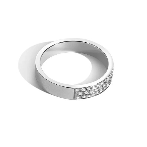 2 Ct Round Cut Simulated Diamond Eternity Band Ring 14k White Gold-Plated Silver - Picture 2 of 5