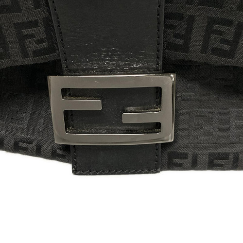 Auth FENDI Mamma bucket / Zucchino pattern 8BR001 Black Jacquard Leather - Picture 16 of 20