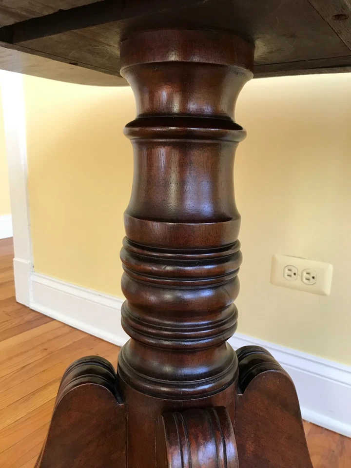 Antique Mahogany Regency Federal Duncan Phyfe Breakfast Table c. 1810-1820 - Image 4 of 4