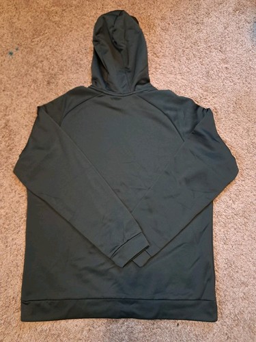 Nike Hoodie Size XL Dark Green Dri Fit Hooded Sweatshirt Fleece Lined Logo - Bild 4 von 4
