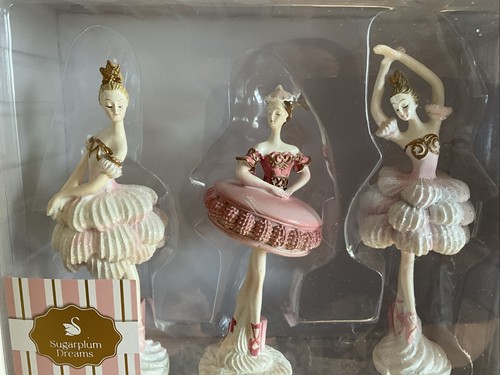 Sugarplum Dreams Pastel Ballerinas Set Of Three New In Box - Picture 2 of 6