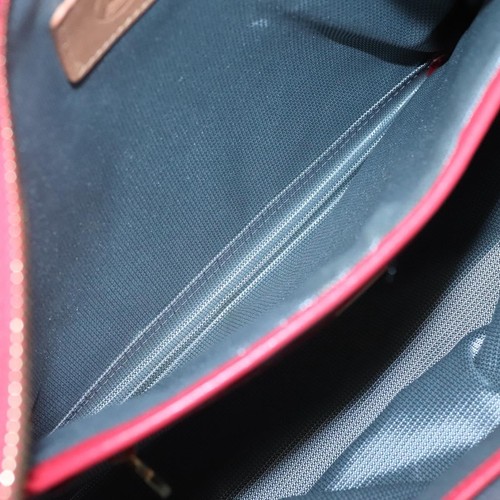 MCM Vicetos Logogram Studs Backpack PVC Leather Pink Gold Auth yk17904 - Picture 23 of 24