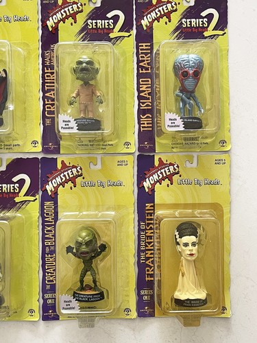 UNIVERSAL MONSTERS LITTLE BIG HEADS & KEY CHAIN SERIES 1 & 2 - SIDESHOW BUNDLE - Picture 5 of 19