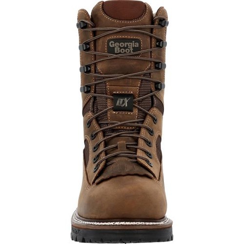 GEORGIA LTX LOGGER 9"  COMPOSITE TOE 400G INSULATED WP BOOTS GB00681 M/W 8-14 - Picture 3 of 8