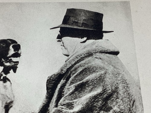 P-1 7 ART PAPER ETCHING PRINT PHOTOGRAVURE MAN HAT COAT ENGLISH SETTER VINTAGE - Picture 7 of 14
