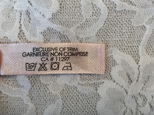 La Vie en Rose Spitzen Slip XL weiß Blumen transparent Fairycore Coquette Y2K Style - Bild 5 von 7