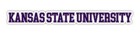 Kansas State Wildcats College Tekst Naklejka winylowa - biała, przezroczysta i holo