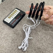 Electro E-Stim S-hock Male Men Penis Enhancer 4pcs Penis Rings Bondage Kit Set