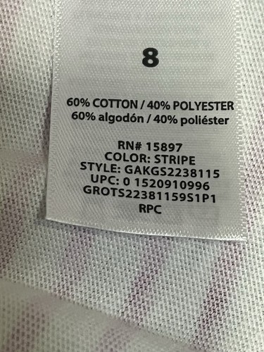 NWT Size8 Garanimals 365 Kids Pink Stripe Peplum Tshirt “ Route Through Paradise - Picture 10 of 20