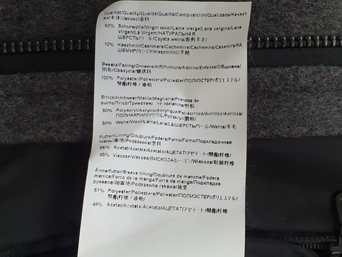 Hugo Boss Herren Mantel Grau Kaschmir Wolle 56 XL-2XL - Bild 16 von 18