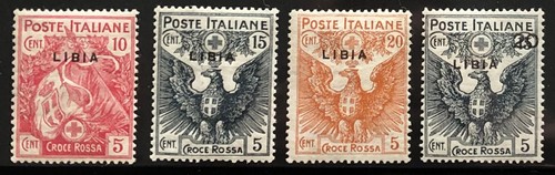 ITALIEN KOLONIE - LIBIEN (LIBYEN) MH Scott B1-B4 SCV 67,75 $ - siehe Scan!!!
