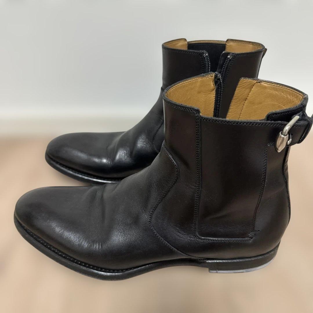 Gucci Ankle Boots Side Zip Black Genuine Leather Size 6.5 About US 7 For Men thumbnail 15