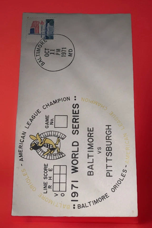 1971 Baltimore Orioles World Series Envelope 1st Day Cover Issue Baltimore, MD - Image 2 of 4